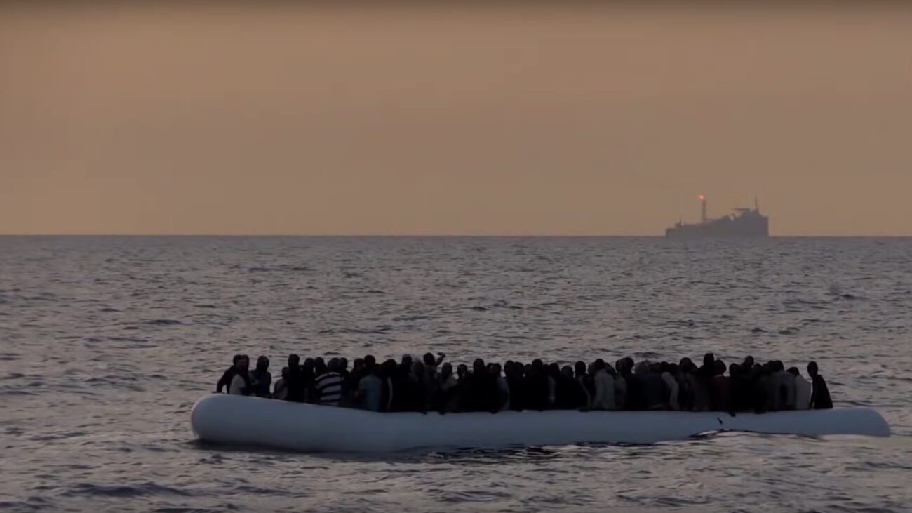 Refugees at the sea